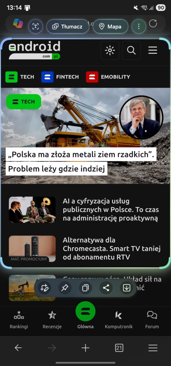 Inteligentny wybór AI w One UI 8