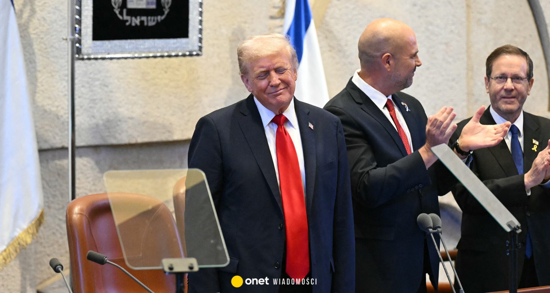 Owacja dla Trumpa w Knesecie. "Najlepszy przyjaciel Izraela" [RELACJA NA ŻYWO] - Onet