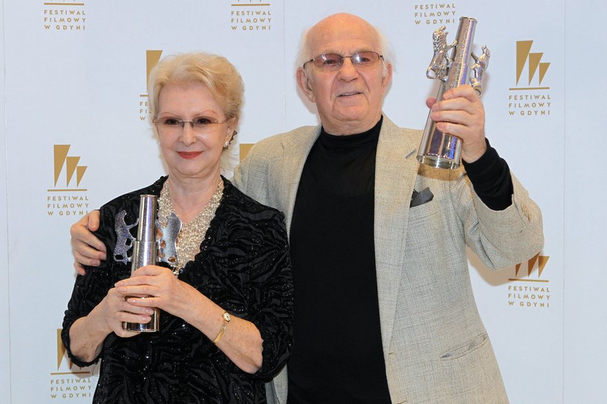 Jadwiga Barańska i Jerzy Antczak na festiwalu filmowym w Gdyni