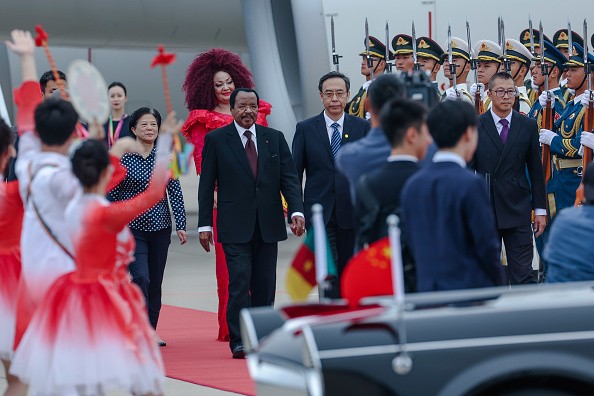 Paul Biya podczas wizyty w Pekinie w 2024 r.