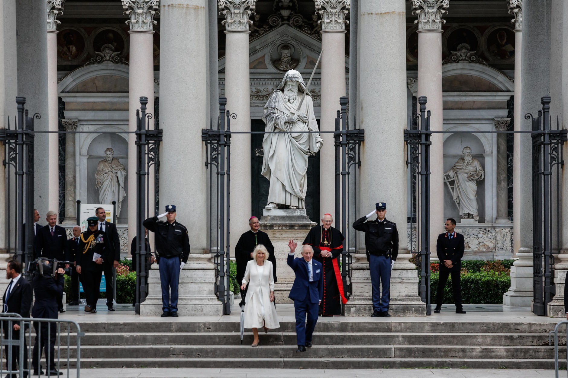 Król Karol II i królowa Kamila w Watykanie