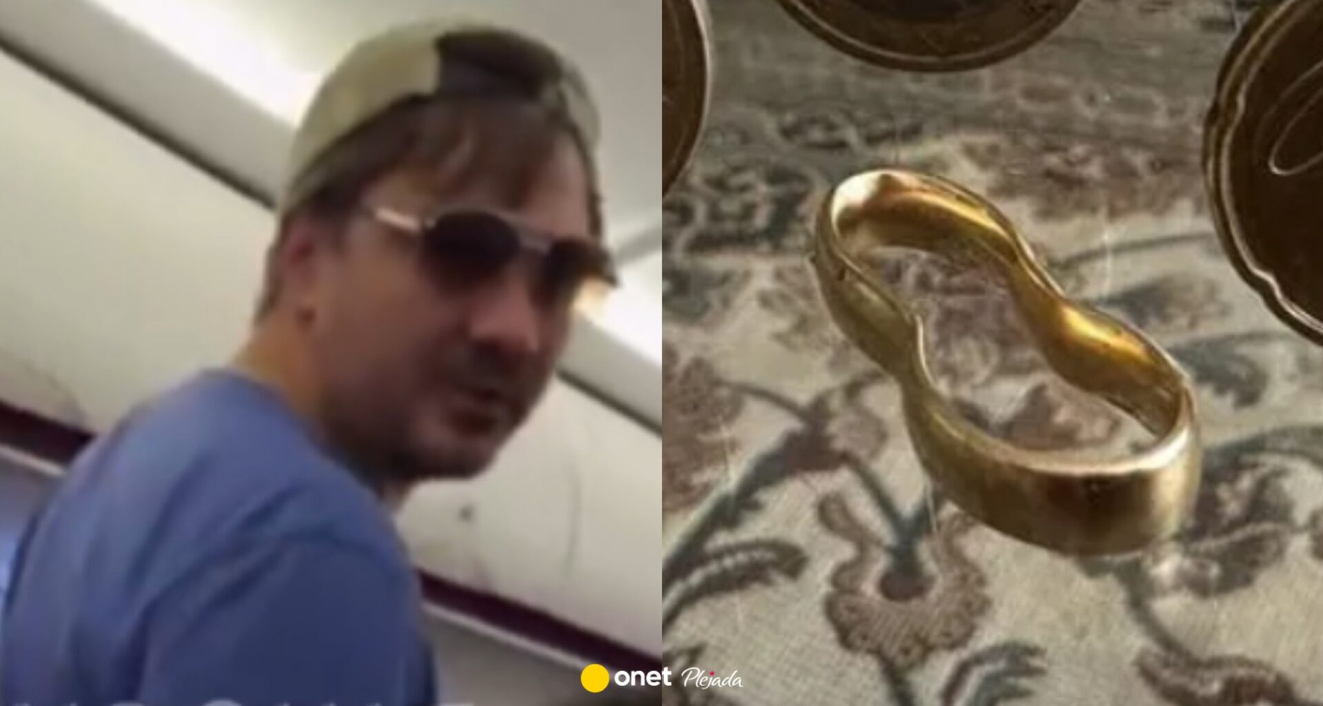 Martyniuk zrobił awanturę w samolocie. Chwilę przed dodał zdjęcie zgniecionej obrączki