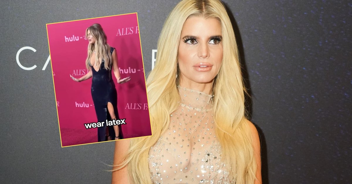Jessica Simpson zachwyciła cała w lateksie. "Na ogół nie noszę poza sypialnią"