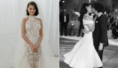 Nie jedna, lecz trzy kreacje. Selena Gomez nie oszczędzała na swoim ślubie