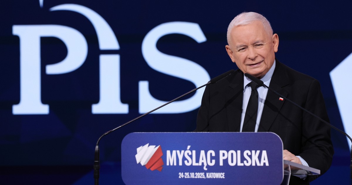 Konwencja PiS. Jarosław Kaczyński przemawiał na koniec