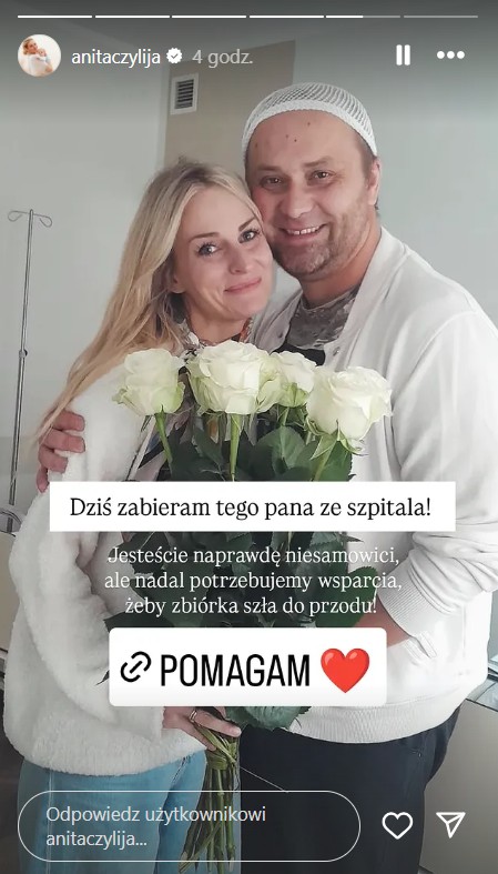 Adrian Szymaniak ze "Ślubu od pierwszego wejrzenia" wychodzi ze szpitala. Anita opublikowała zdjęcie z mężem