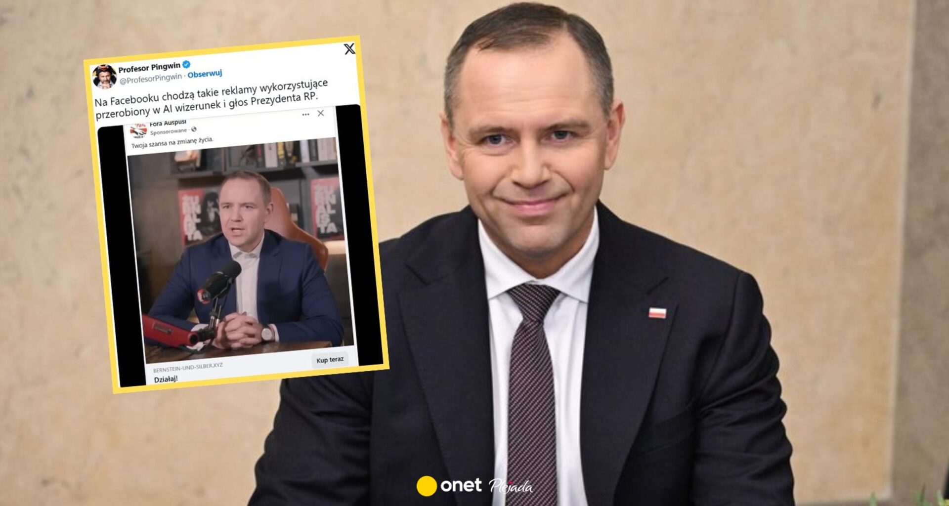 Karol Nawrocki padł ofiarą oszustwa. AI podszył się pod prezydenta