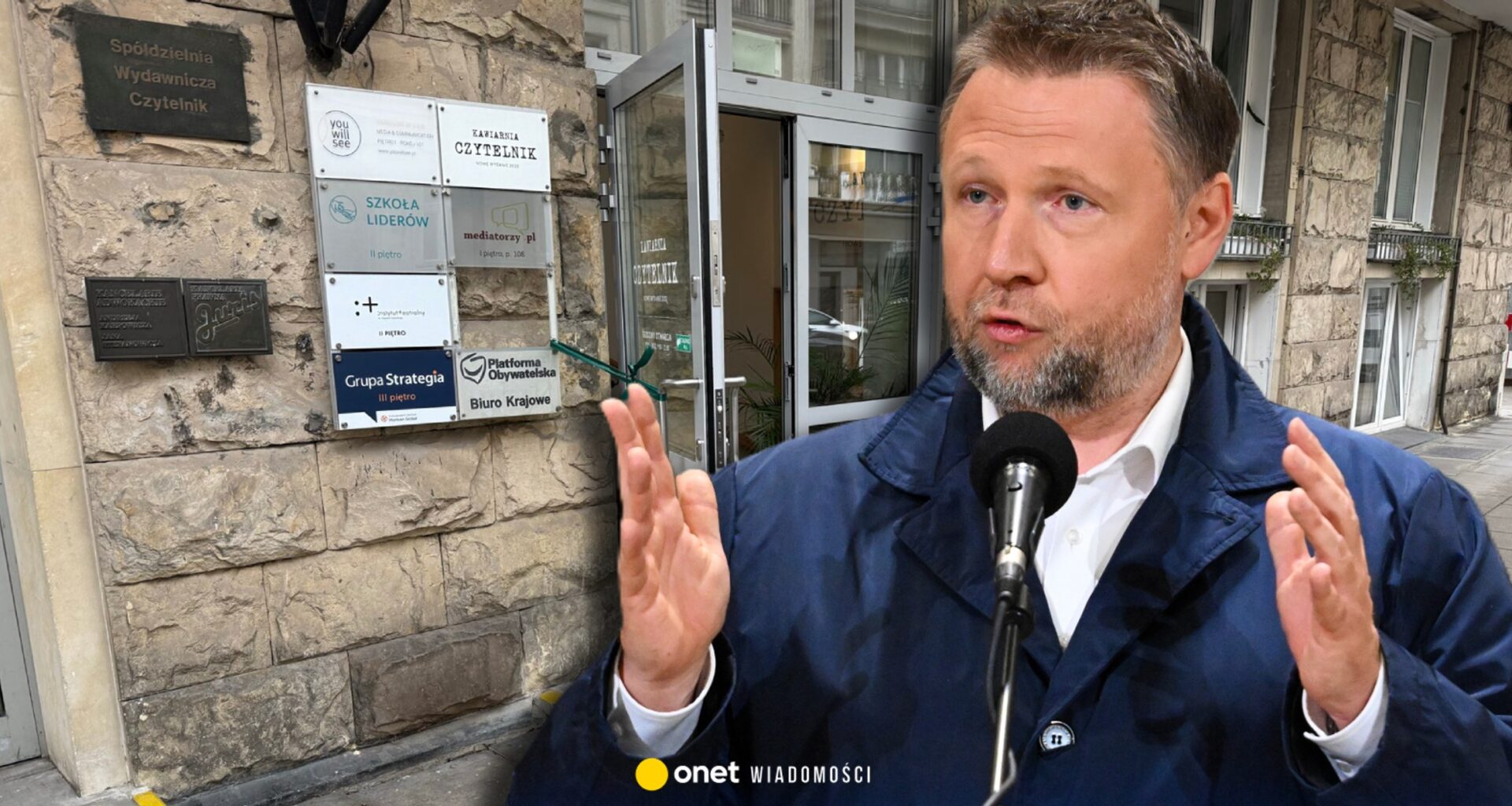 Atak na siedzibę PO w Warszawie. Szef MSWiA Marcin Kierwiński zabrał głos