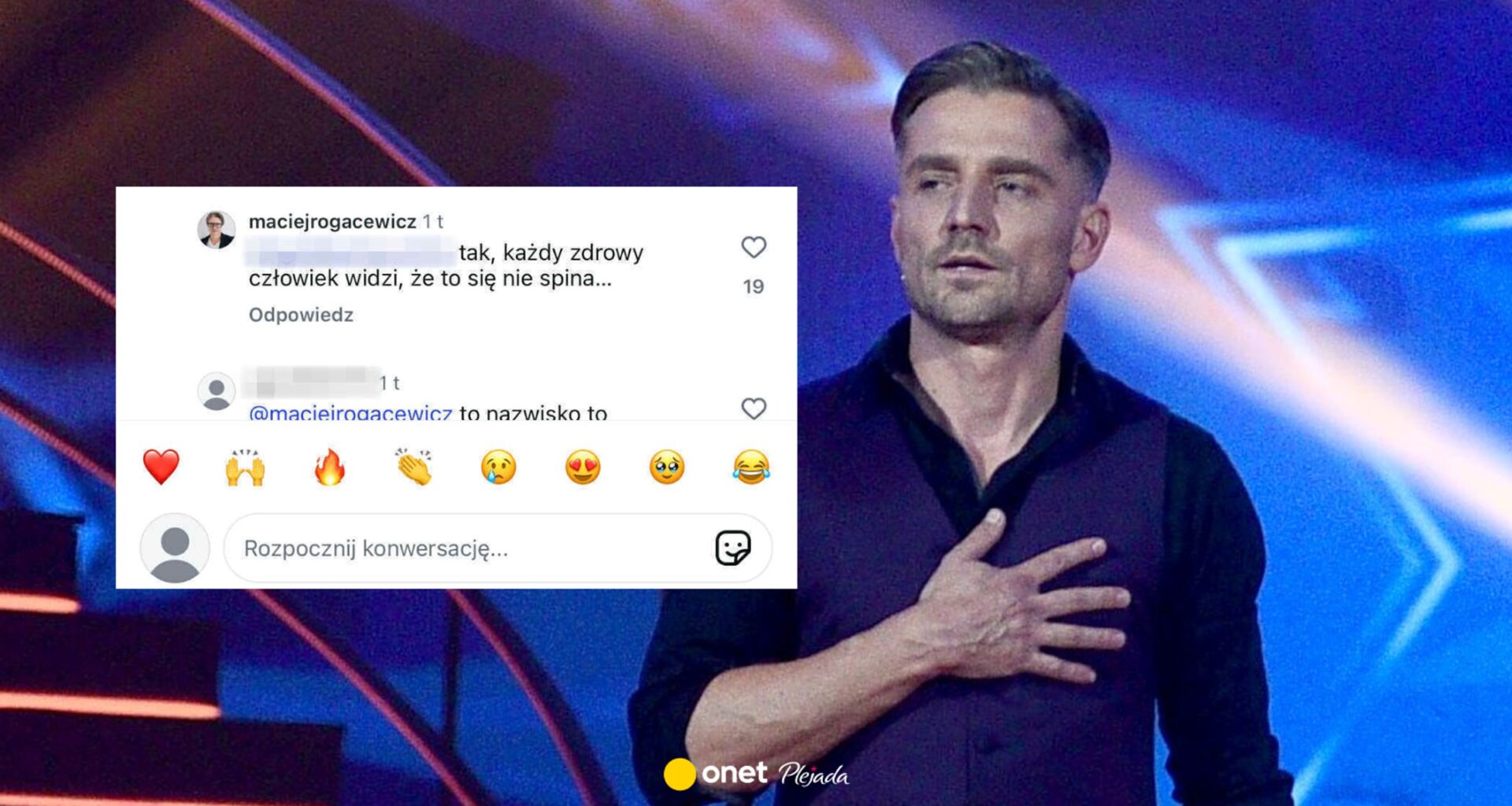 Brat Marcina Rogacewicza komentuje wpis o aktorze? Internauci w szoku