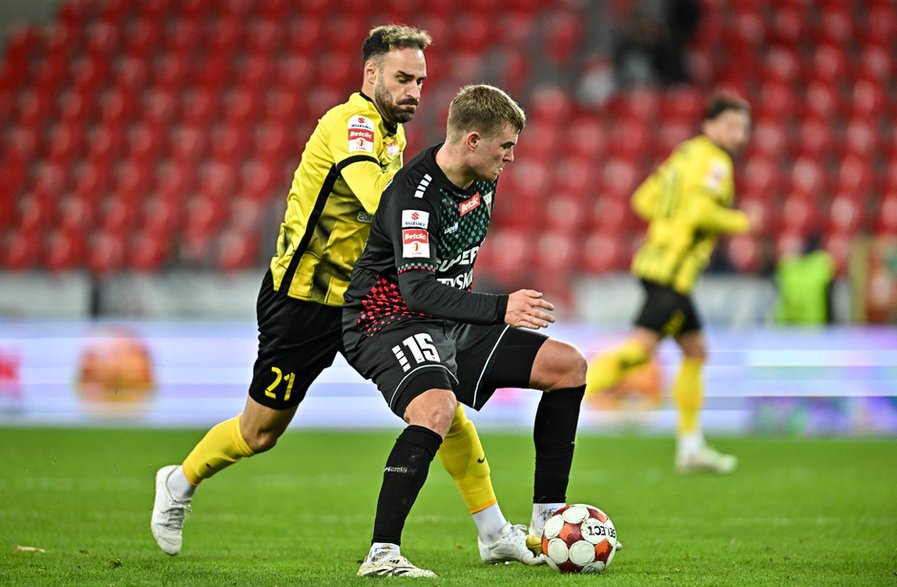 GKS Tychy - Wieczysta Kraków 3:3 w meczu 13. kolejki I ligi