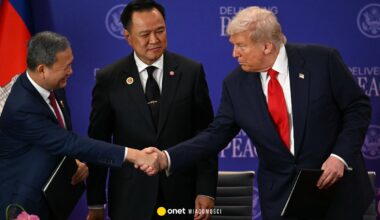 "Porozumienie pokojowe" podpisane w obecności Trumpa. "To coś, w czym jestem dobry"