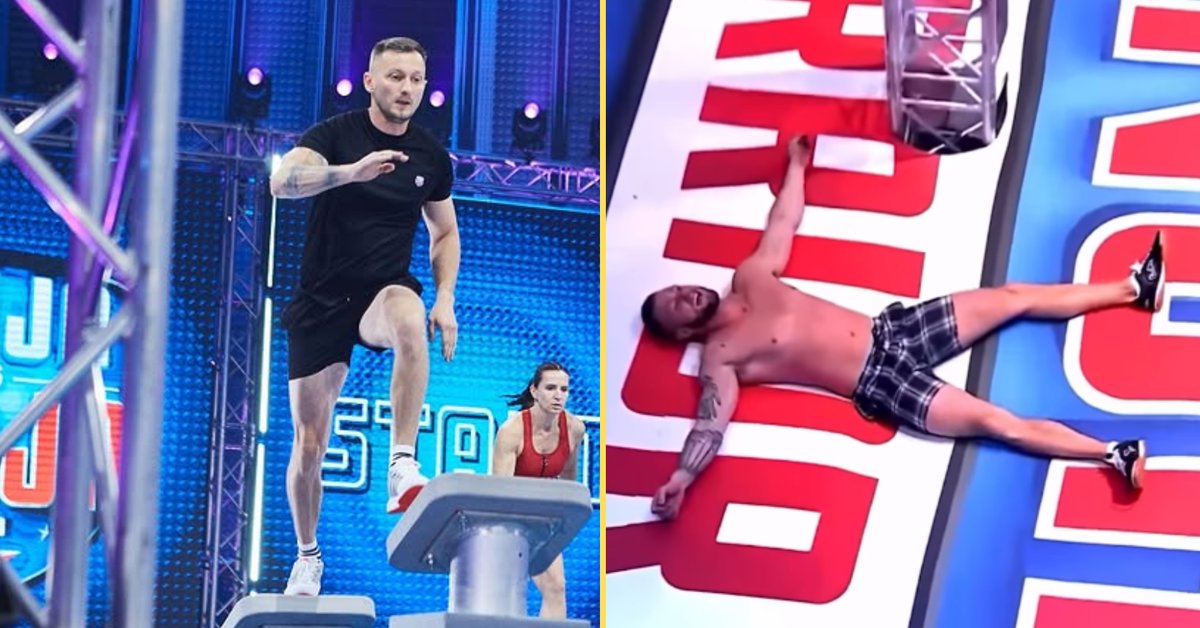 Złamał kręgosłup na planie "Ninja Warrior". Pokazał nagranie z upadku, ale... sprzed lat