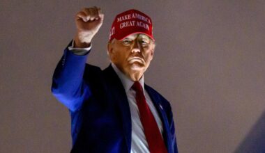 Prezydent Stanów Zjednoczonych Donald Trump. Miami, USA, 3 kwietnia 2025 r.