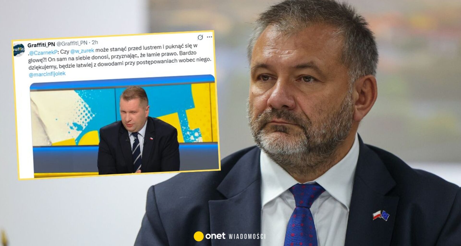 Przemysław Czarnek uderza w Waldemara Żurka. "Czy może puknąć się w głowę?"