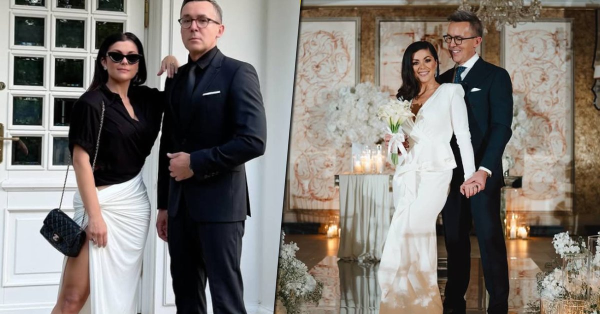 Suknia ślubna Katarzyny Cichopek jak z bajki. Padły słowa o złotych godach - Onet