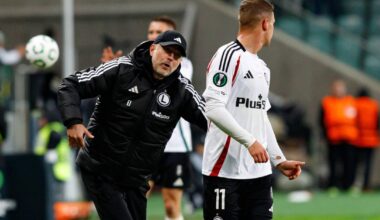 Kacper Urbański w meczu z Samsunsporem