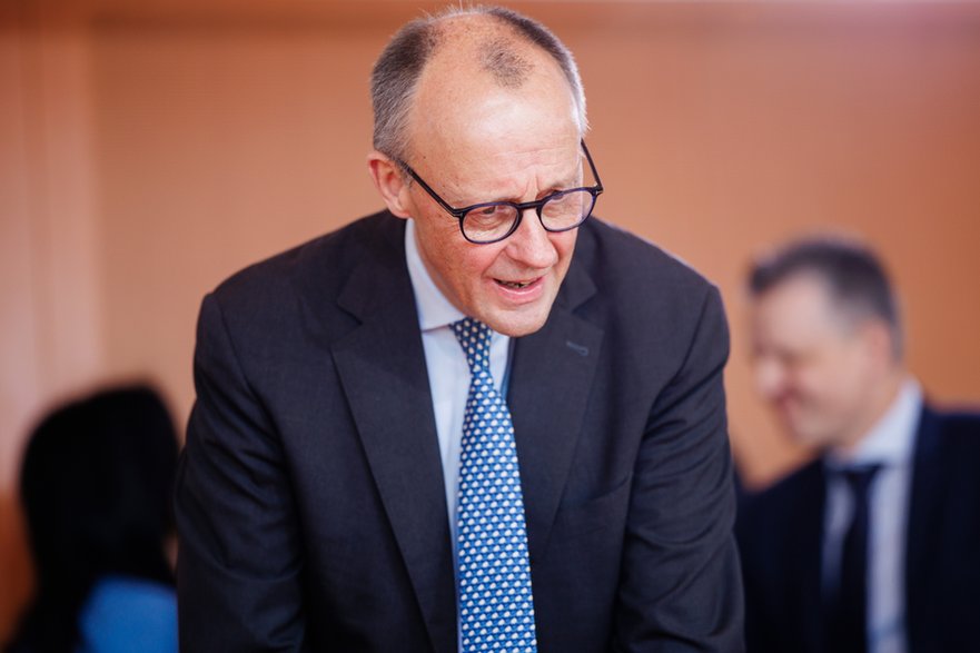 Friedrich Merz, kanclerz Niemiec, na posiedzeniu gabinetu. Berlin, 22 października 2025 r.