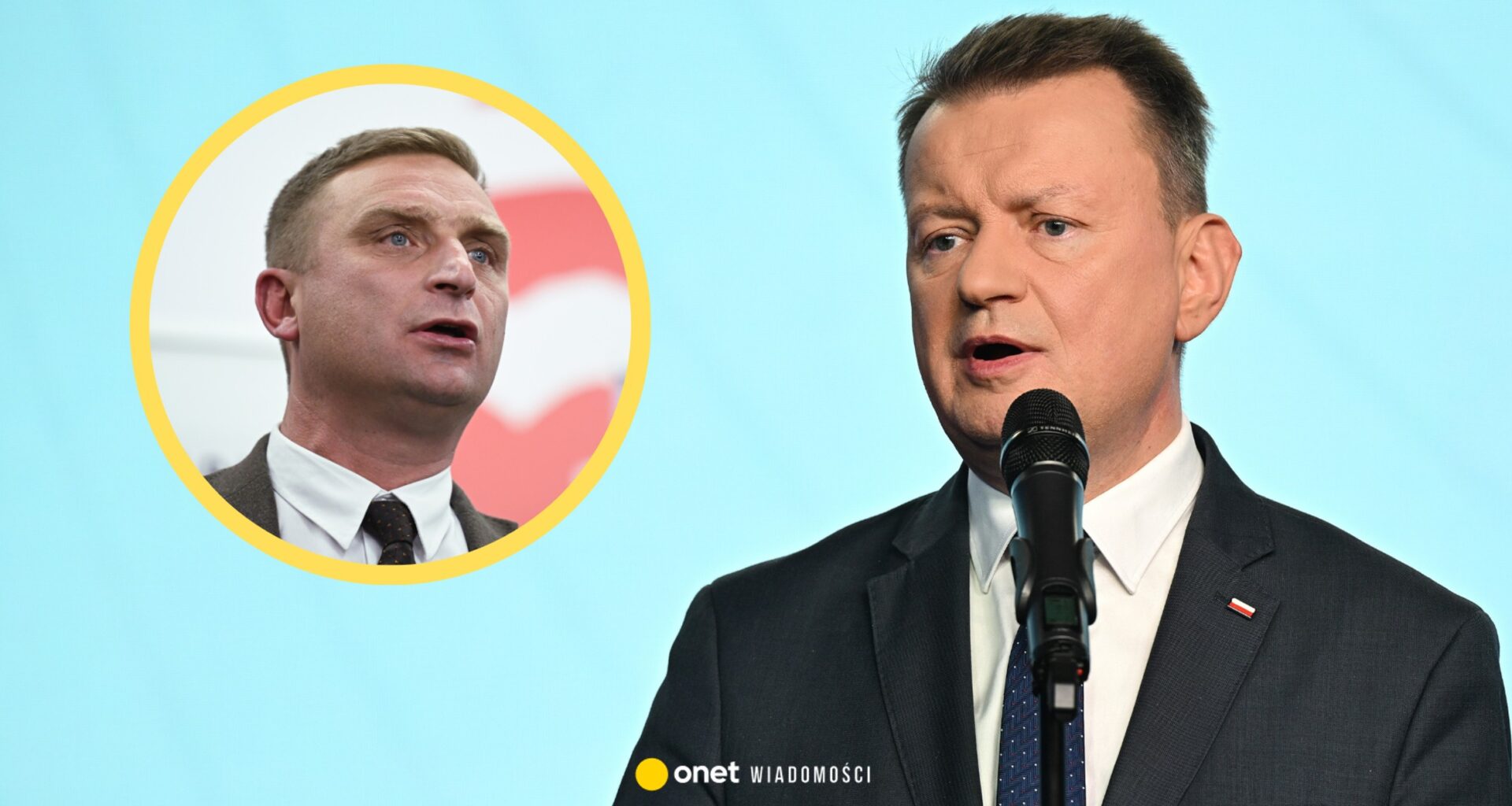 Skandaliczne słowa Roberta Bąkiewicza na wiecu PiS. Mariusz Błaszczak komentuje