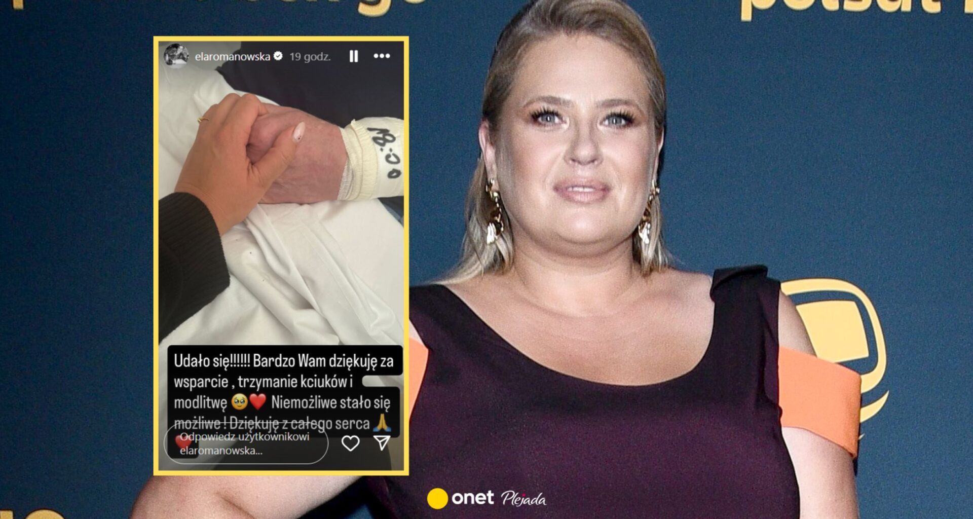 Elżbieta Romanowska odwiedziła ojca po operacji. Przekazała nowe informacje
