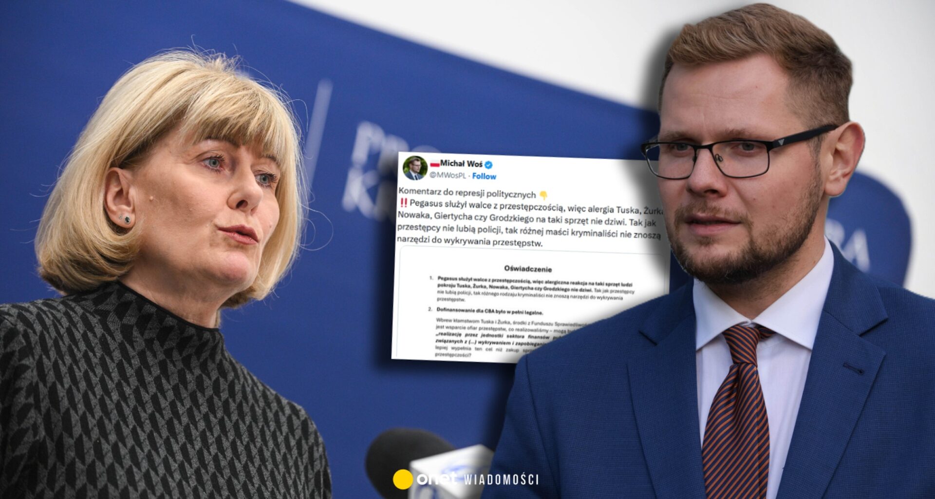 Akt oskarżenia wobec Michała Wosia. Jest oświadczenie posła PiS