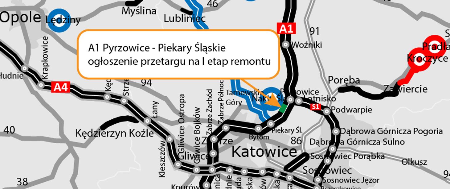 koniec z „falami Dunaju” na A1. „Będzie jak nowa” • www.rybnik.com.pl