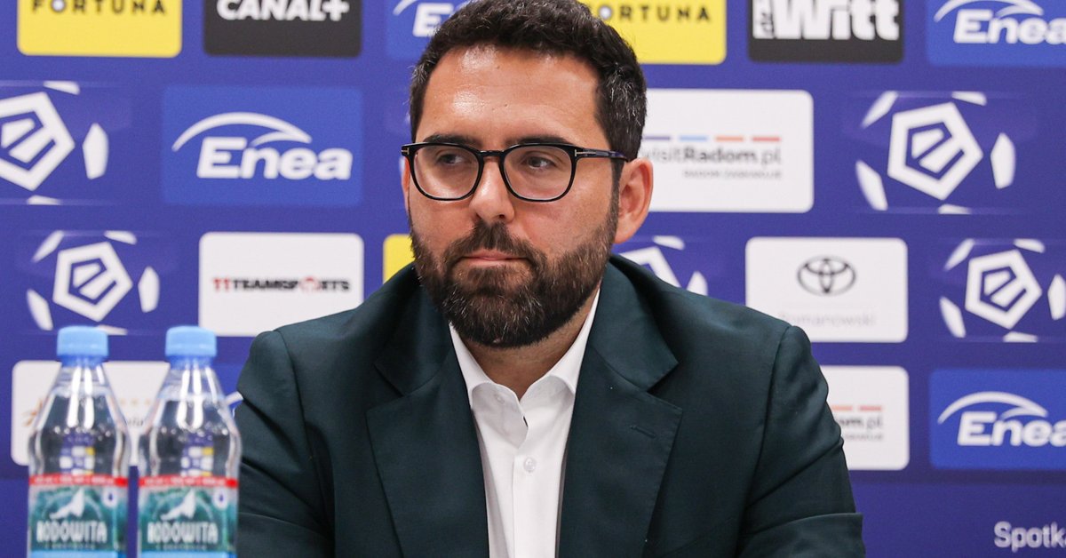 Goncalo Feio i Antonio Ribeiro podczas prezentacji w Radomiu