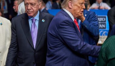 Prezydent Turcji Recep Erdogan i prezydent USA Donald Trump
