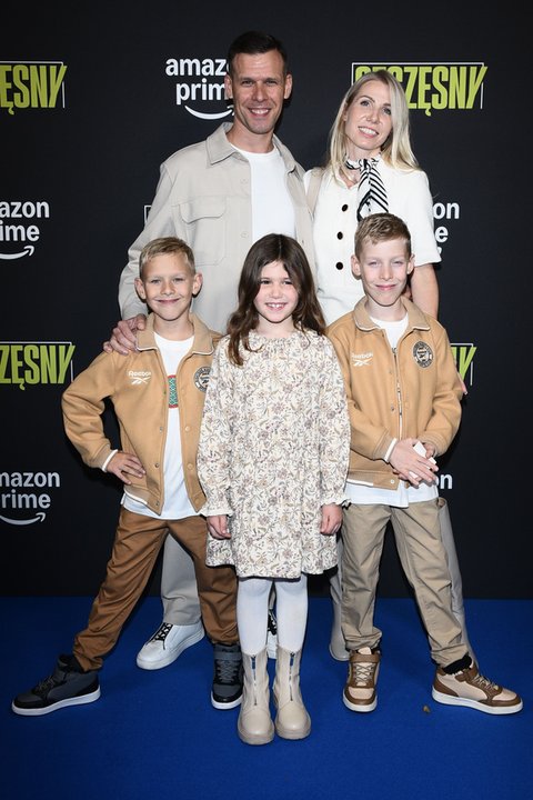 Jan Szczęsny z rodziną