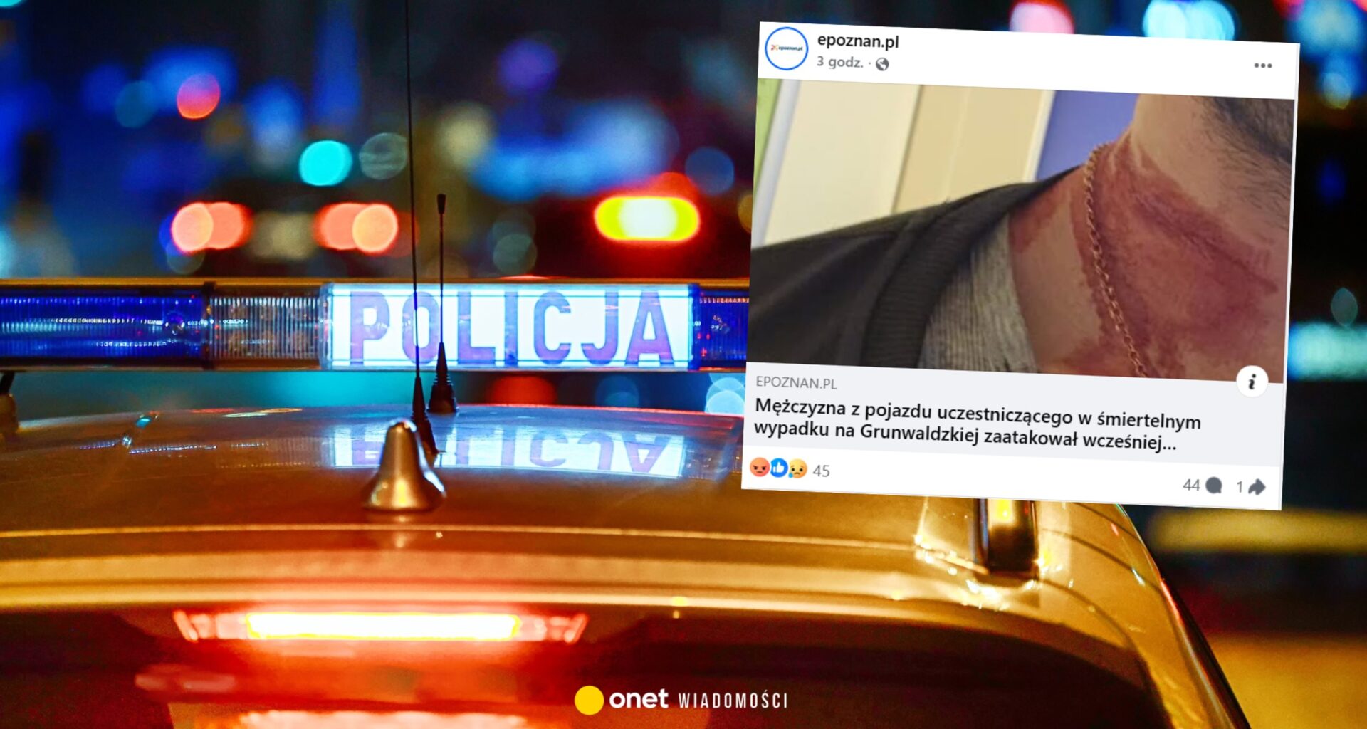 W Poznaniu 31-latek zaatakował taksówkarza. Po chwili doszło do dramatu