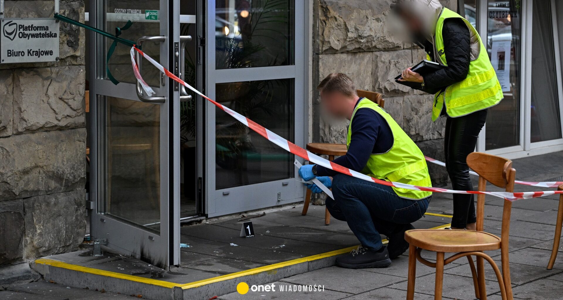 Atak na biuro Platformy Obywatelskiej w Warszawie. Sprawca w rękach policji