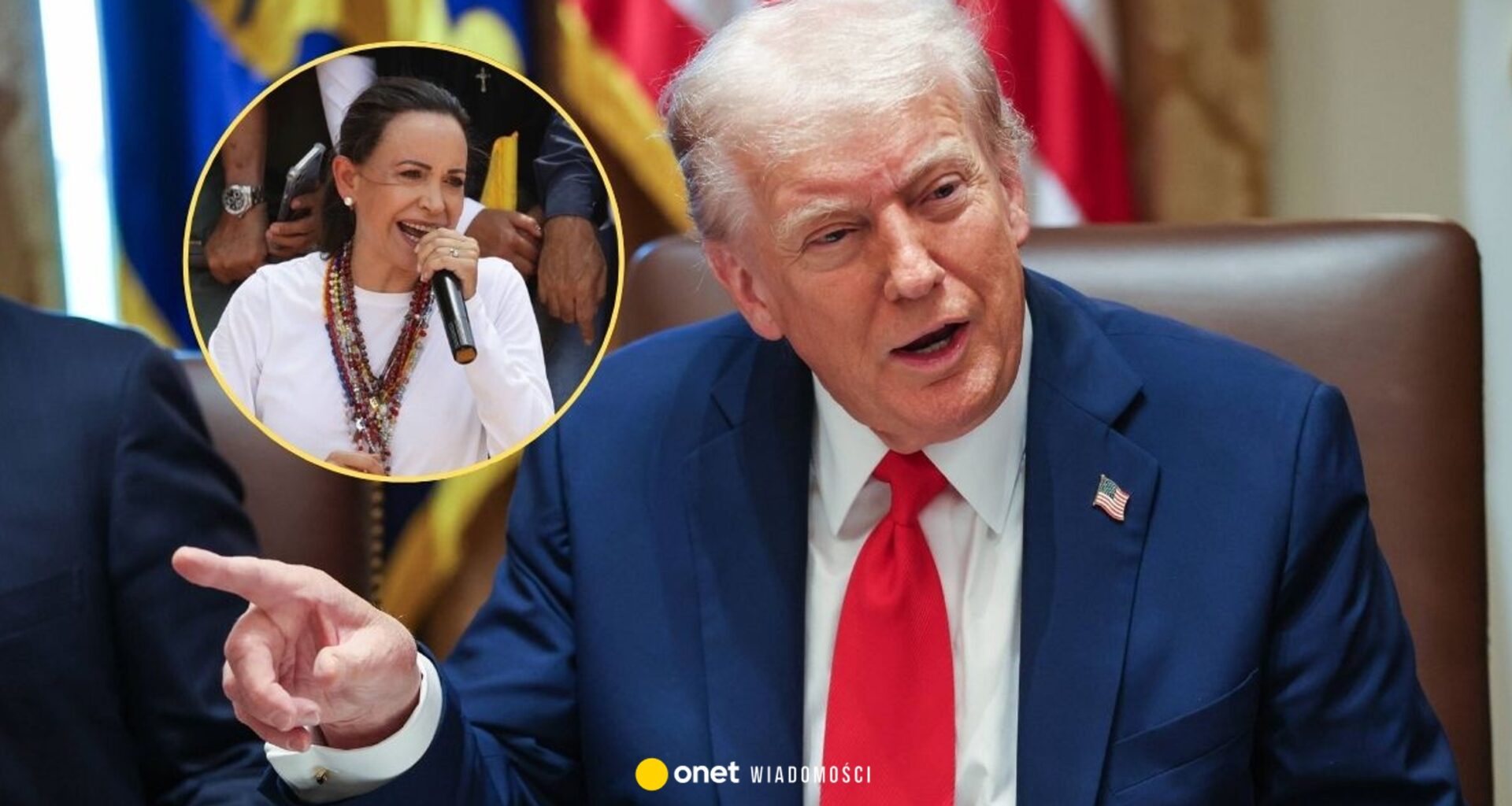 Donald Trump sam chciał dostać Nobla. Tak pisał o Maríi Corinie Machado