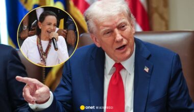 Donald Trump sam chciał dostać Nobla. Tak pisał o Maríi Corinie Machado