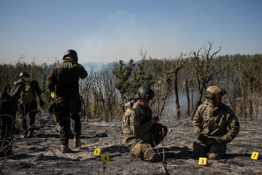 Poszukiwania grupy "Platsdarm", obwód doniecki, październik 2024 r.