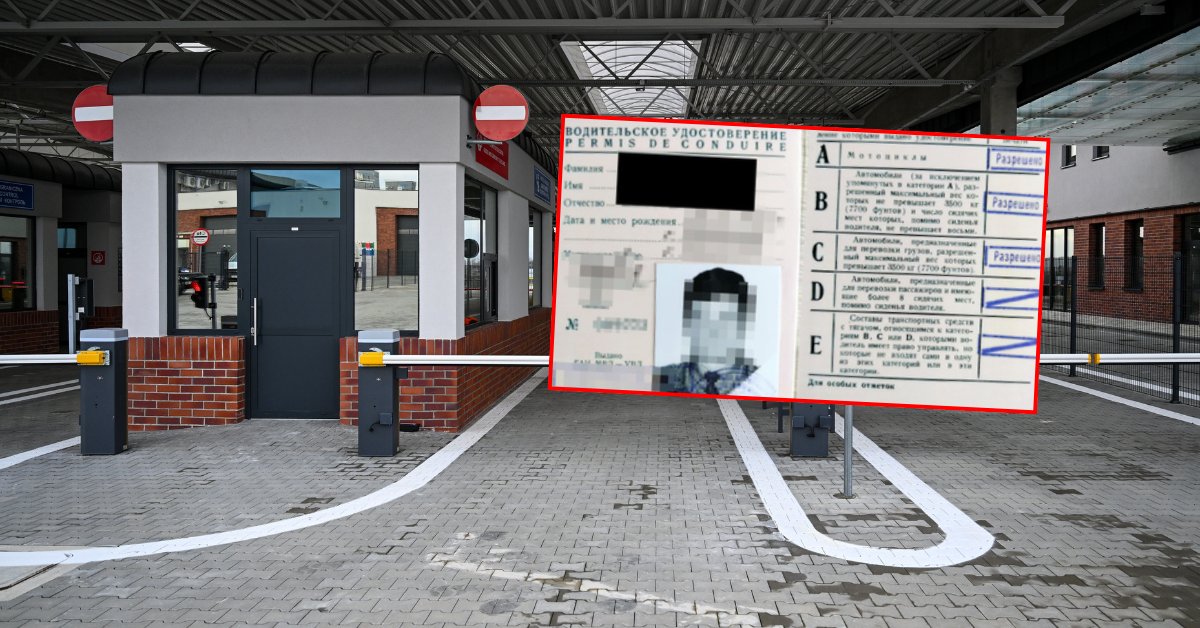 Cudzoziemiec chciał wyjechać z Polski, pokazał prawo jazdy wydane w ZSRR