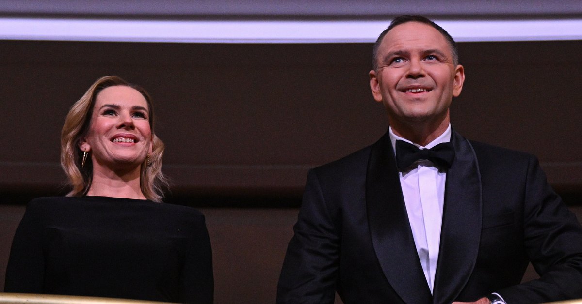 Para prezydencka na gali konkursu chopinowskiego. Marta Nawrocka zachwyciła u boku męża - Onet