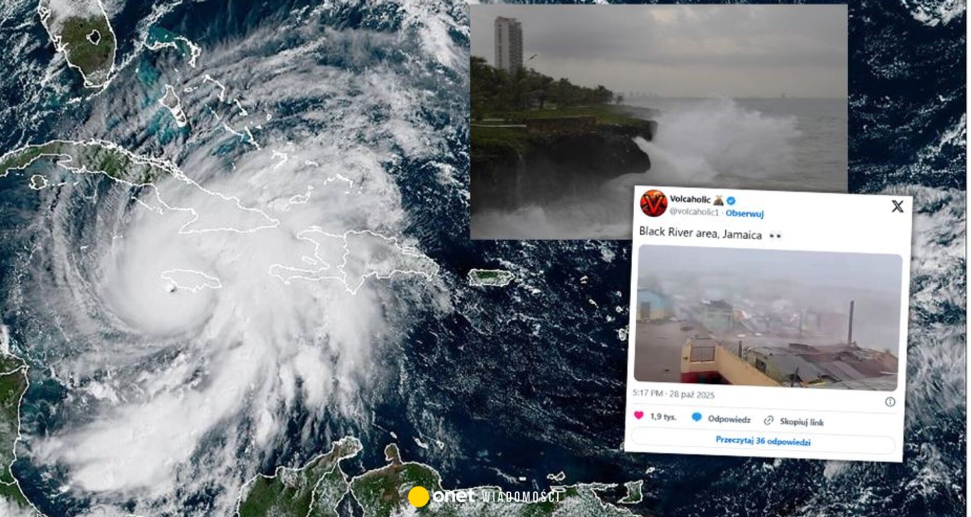 Huragan uderzył w Jamajkę. Wielkie zniszczenia. Są nagrania