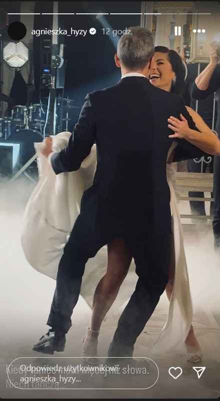 Pierwszy taniec Katarzyny Cichopek i Macieja Kurzajewskiego (zrzut ekranu: Instagram Agnieszka Hyży)