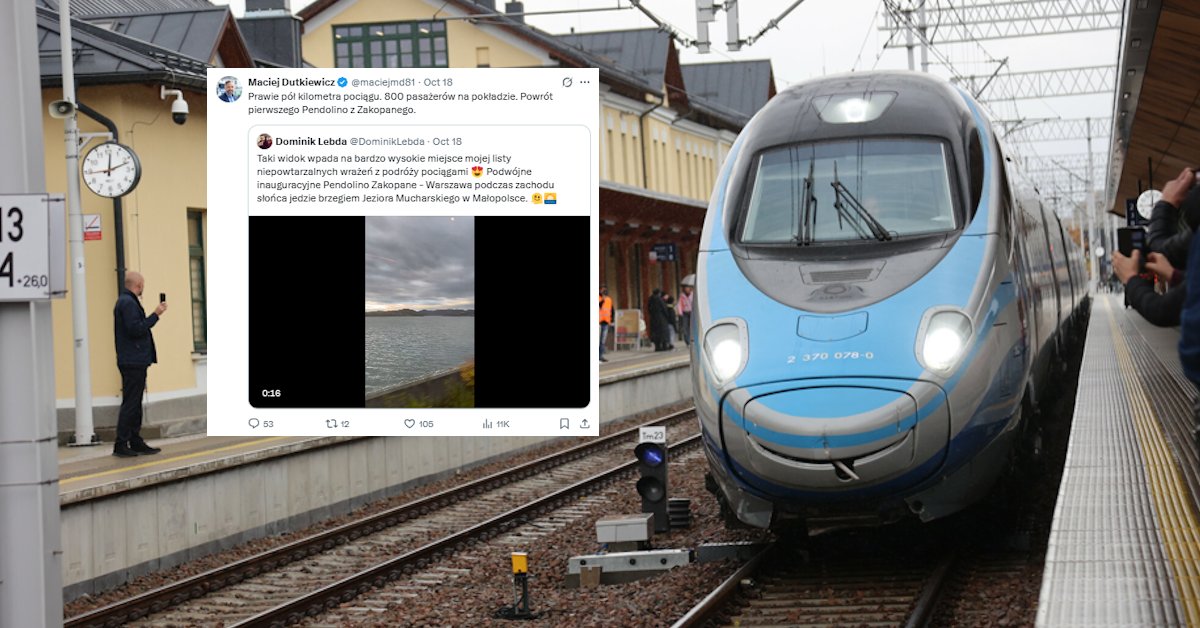 Pendolino pojechało z Warszawy do Zakopanego. Burza w komentarzach