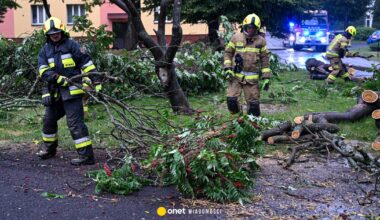 Ulewy i wichury w Polsce. Strażacy nie mają chwili wytchnienia