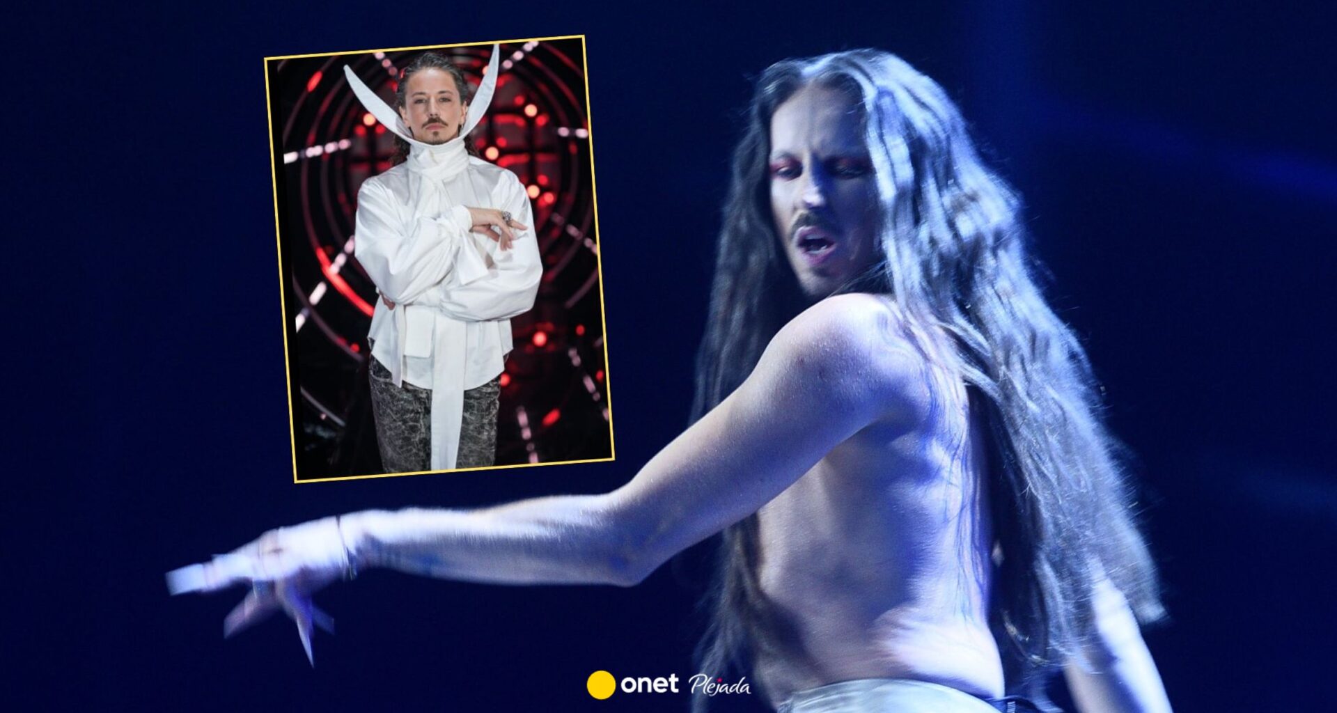 Wtedy wchodzi Michał Szpak, cały na biało. Jego stylizacja wywołała burzę w sieci
