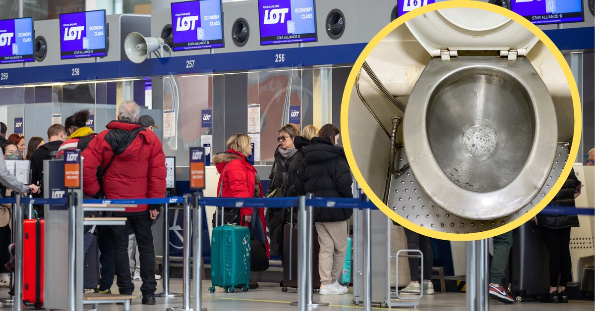 Wszedł do toalety na lotnisku w Warszawie i się poskarżył. "Działanie dyskryminacyjne"