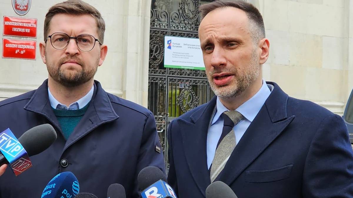 Incydent na konferencji posłów PiS. "Pan żartuje, panie pośle"