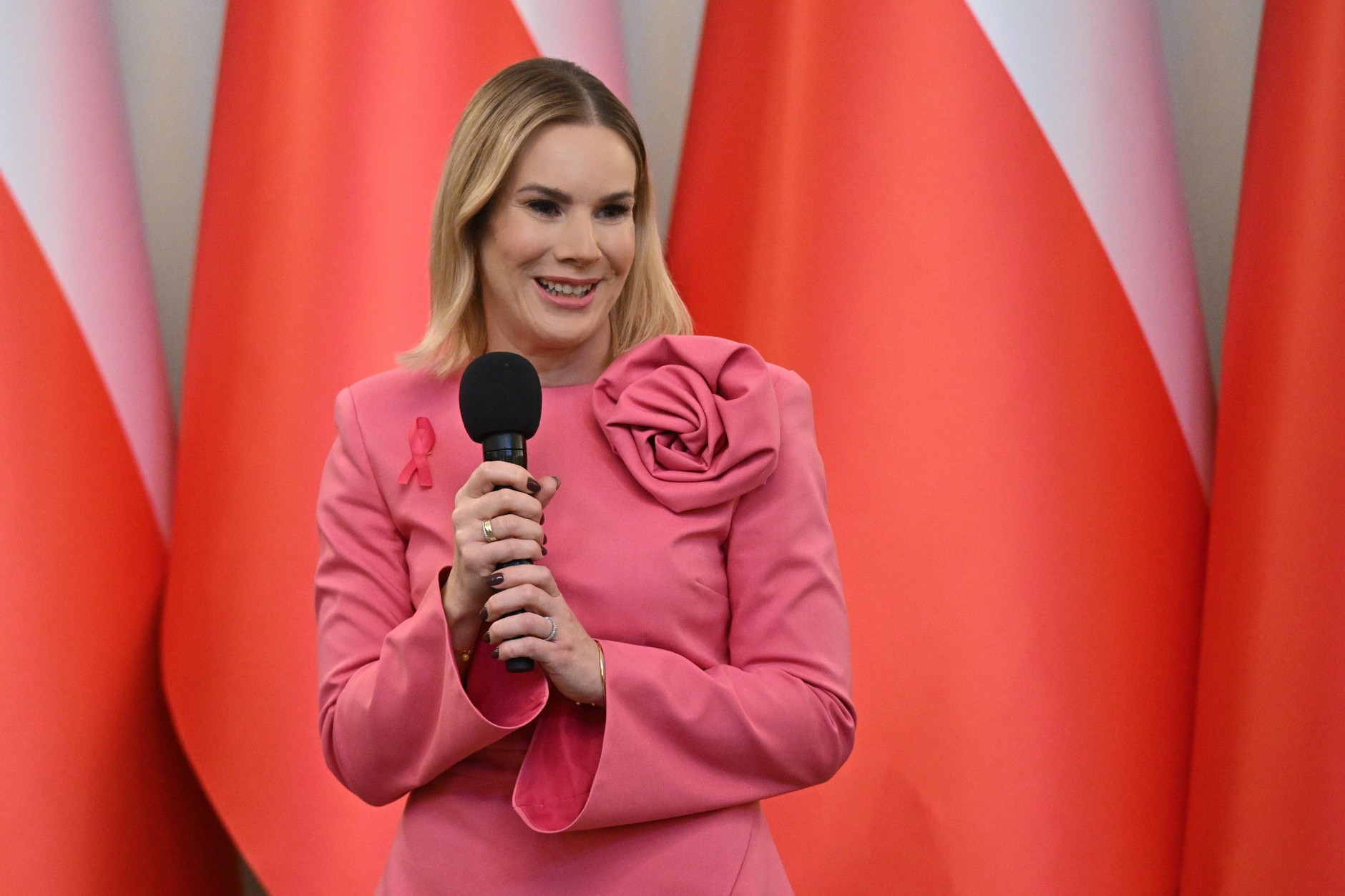 Marta Nawrocka na spotkaniu z Amazonkami