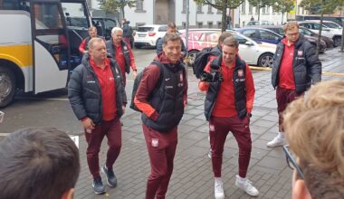 Robert Lewandowski po przyjeździe kadry do Kowna