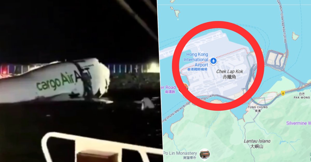 Tragiczny wypadek Boeinga 747 w Hongkongu: dwie ofiary śmiertelne, samolot całkowicie zniszczony