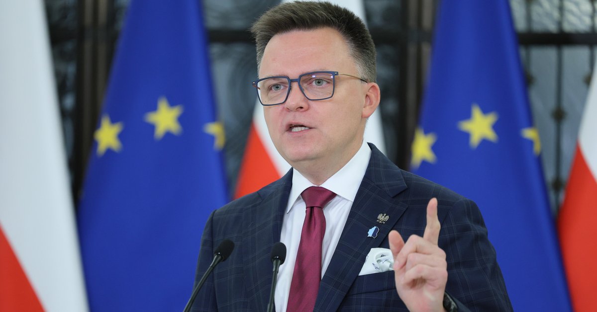 Przesłuchanie Szymona Hołowni przerwane. "Na wniosek marszałka"