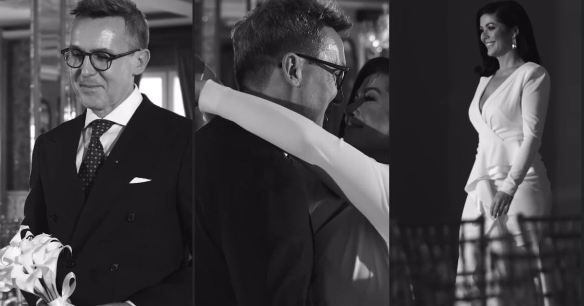 Jest nagranie ze ślubu Cichopek i Kurzajewskiego. Łzy wzruszenia i czułe objęcia - Onet