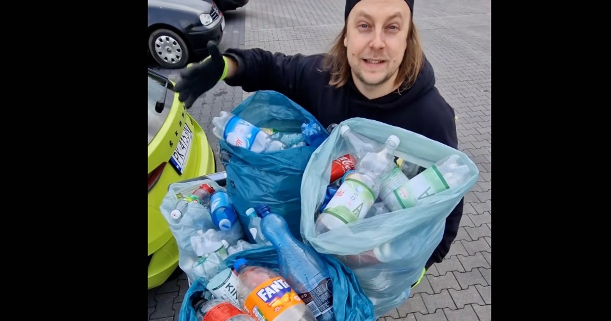 Ile można zarobić na butelkach i puszkach? "Pieniądze leżą na ulicy"