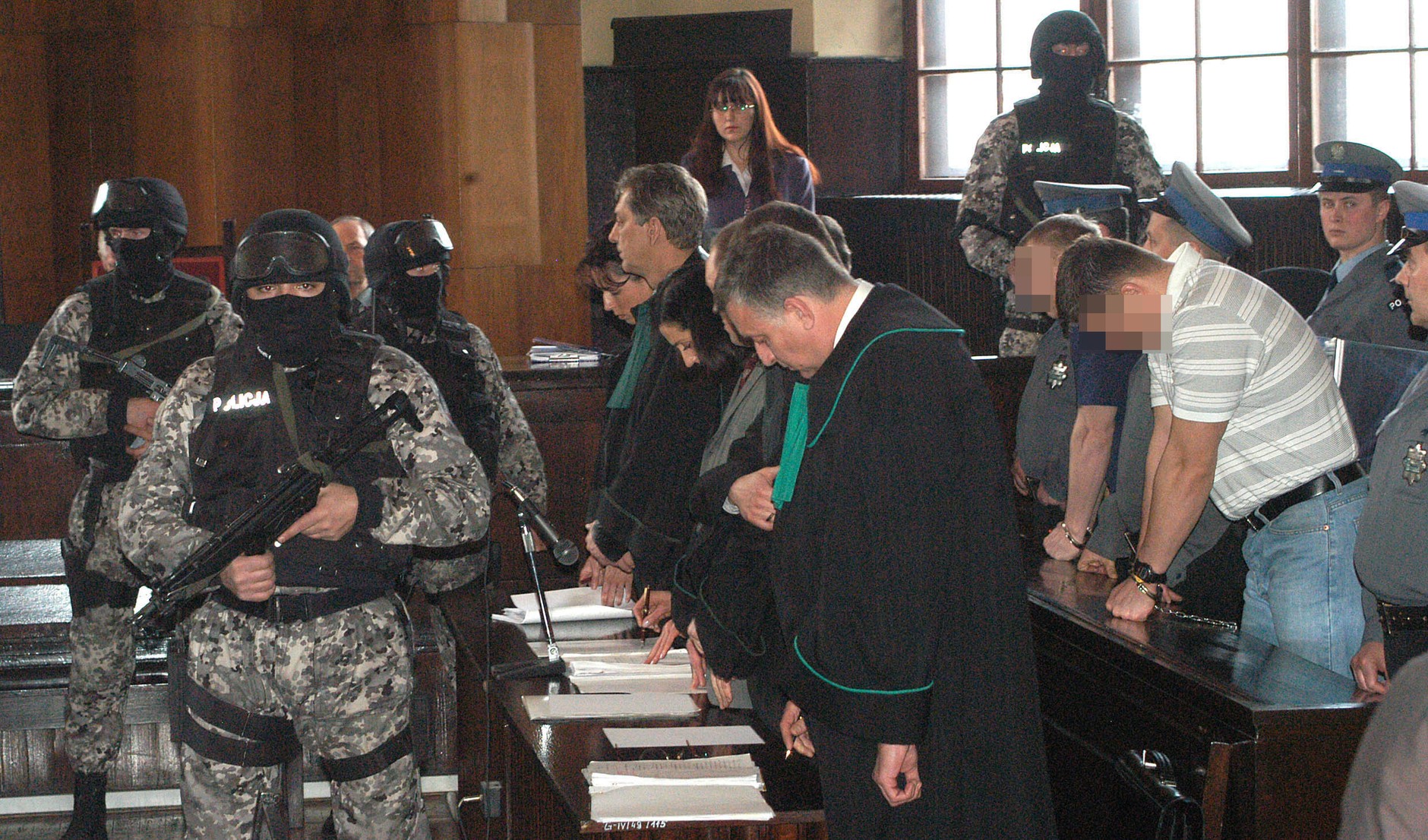 Proces grupy "Szafki" złożonej z kiboli Cracovii w krakowskim sądzie 