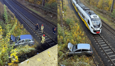 Brawurowa jazda 18-latki. Auto spadło z wiaduktu